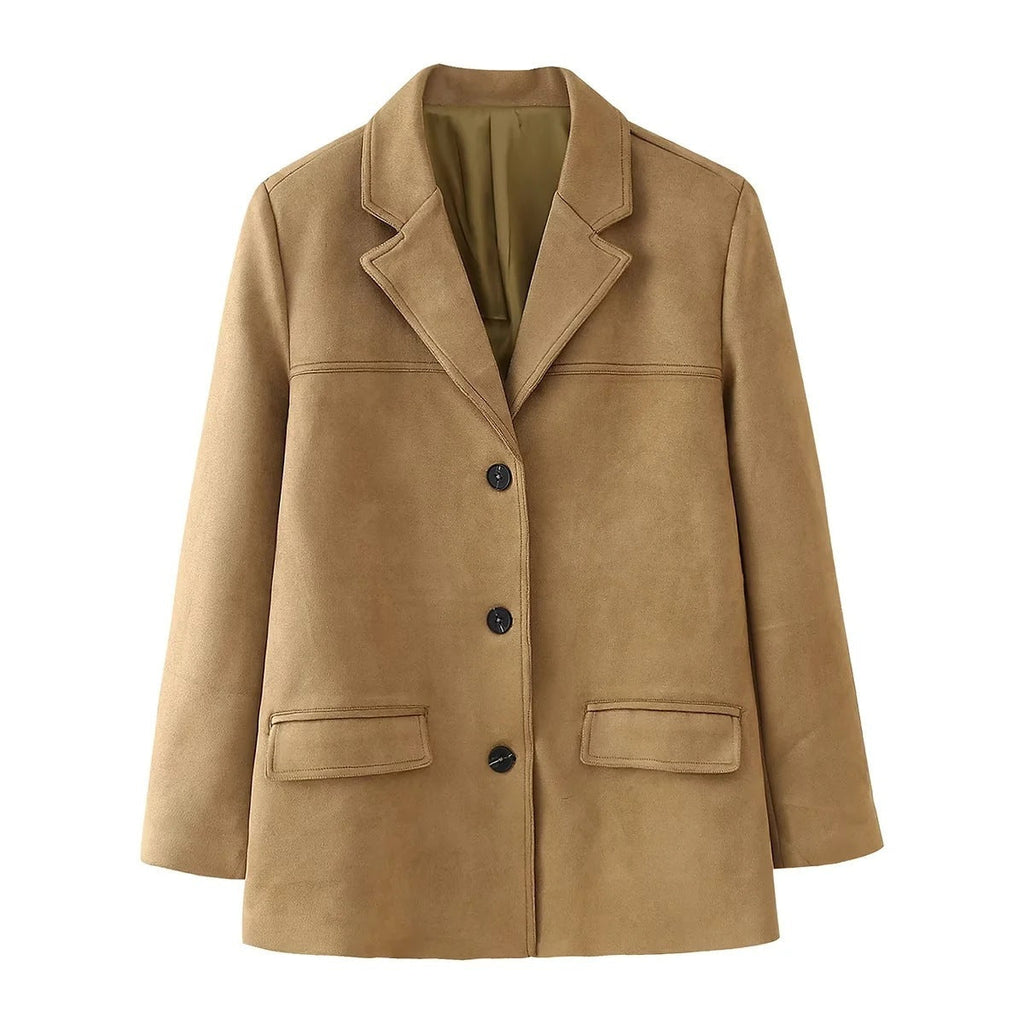Valenzora | Retro braune Damenjacke