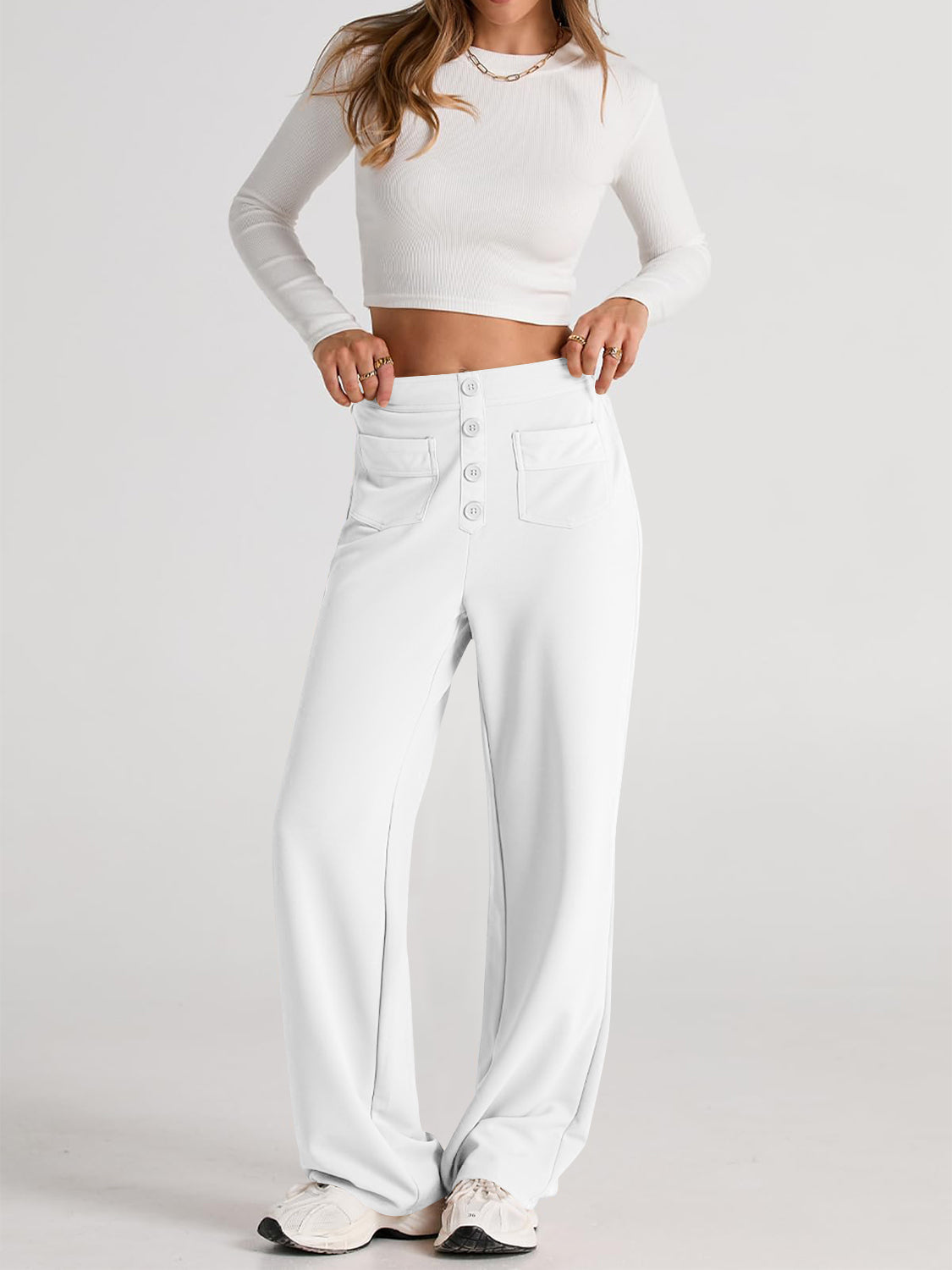 Valenzora | Weite Hose mit Taschen, elegant und bequem