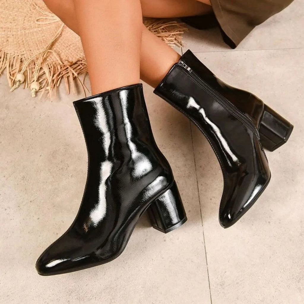Valenzora | Stiefel mit dicker Zehenpartie