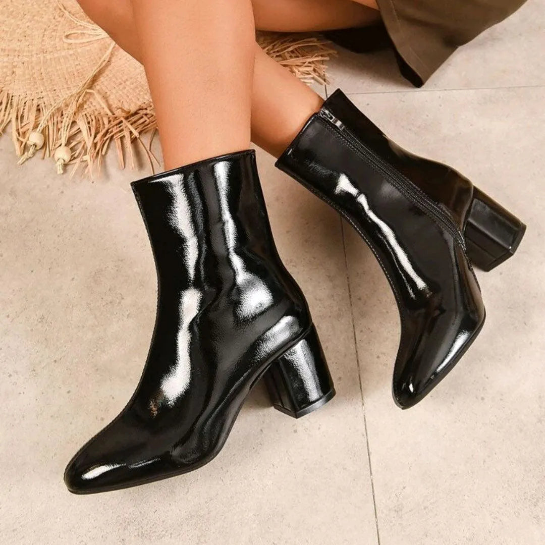 Valenzora | Stiefel mit dicker Zehenpartie