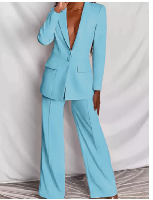 Valenzora | Eleganter Damenanzug mit langen Ärmeln und Hose