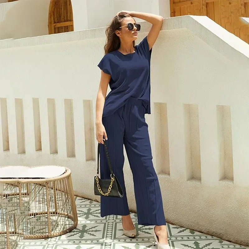Valenzora | Elegantes zweiteiliges Set mit weitem Bein