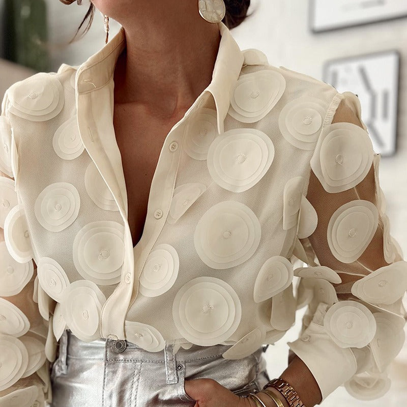 Valenzora Langarm-Shirt aus Mesh