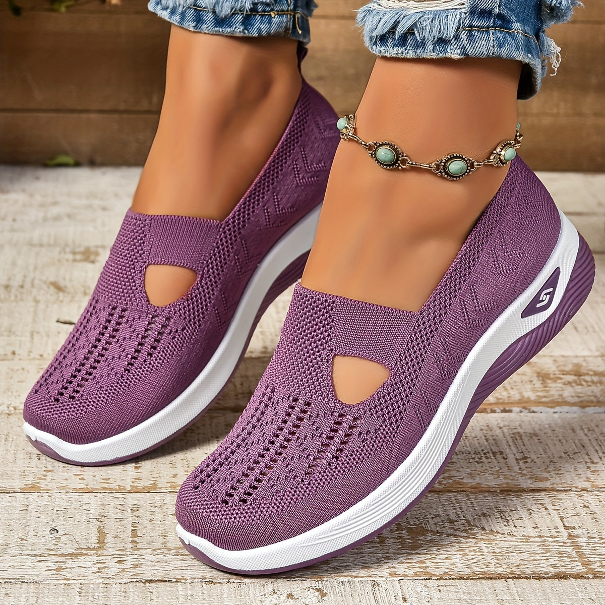 Valenzora | Atmungsaktive orthopädische Slip-On-Sneaker für Damen