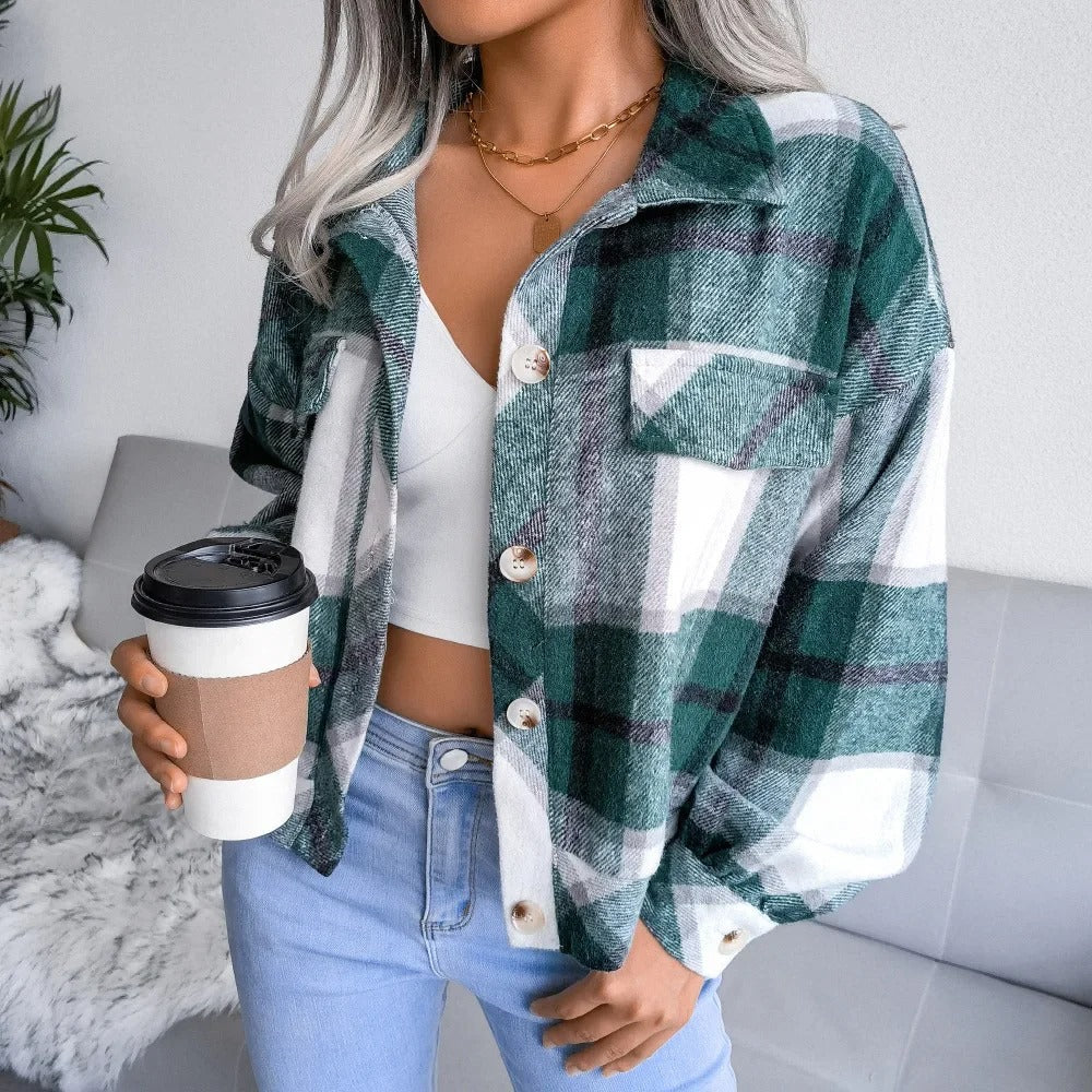 Valenzora | Checkered Summer Jacket for Women