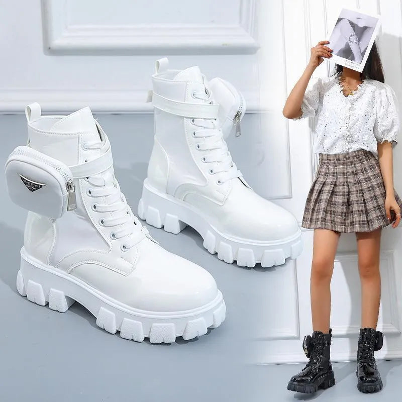 Valenzora | Boots with a platform up to the calf