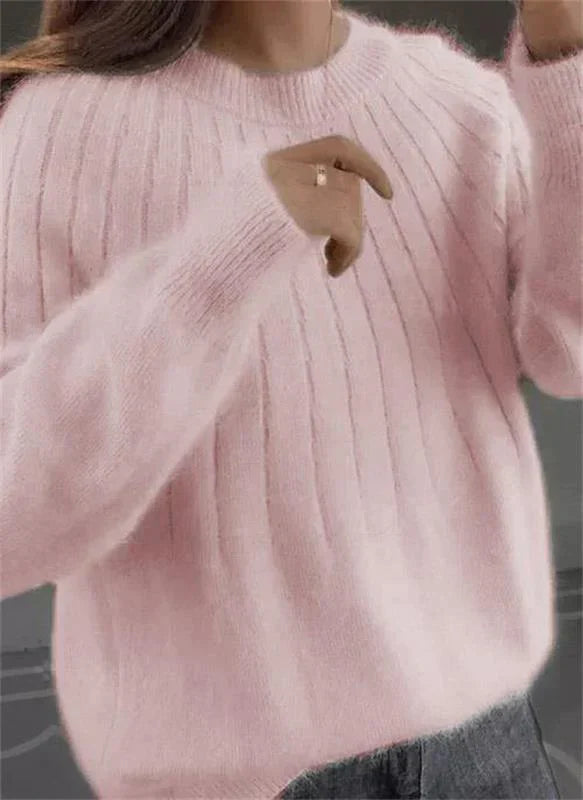Flauschiger Kaschmirpullover