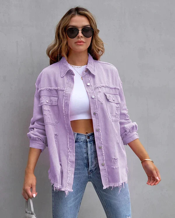 Valenzora | Trendige Jeansjacke – atmungsaktiv und stylisch für den Alltag