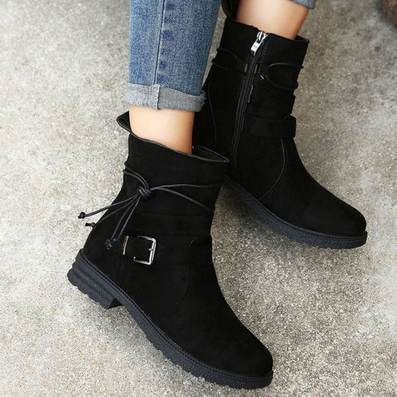 Valenzora | Casual women's boots with buckle