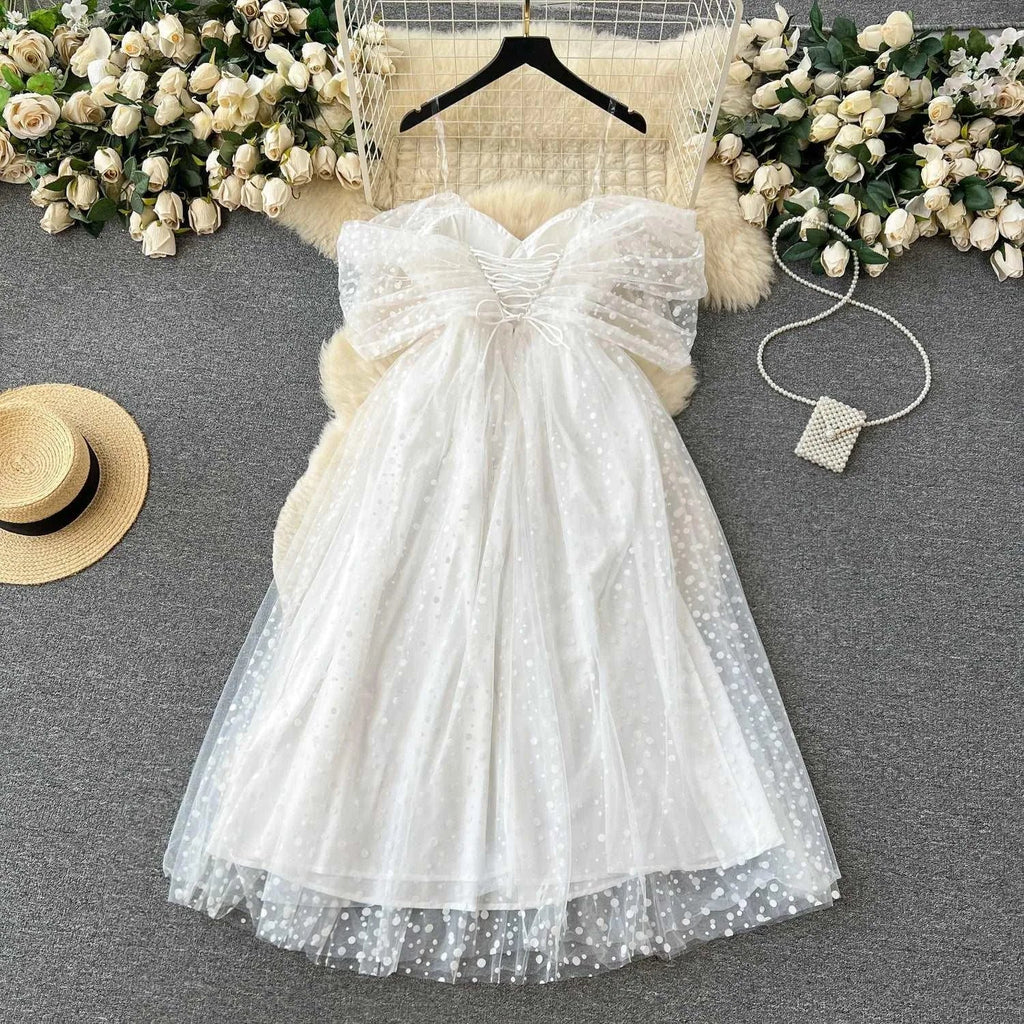 Valenzora | Luxuriöses französisches weißes Kleid