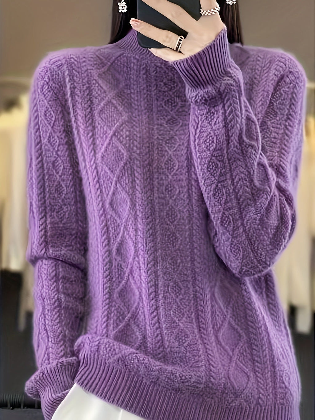 Valenzora | Comfortable knitted wool sweater