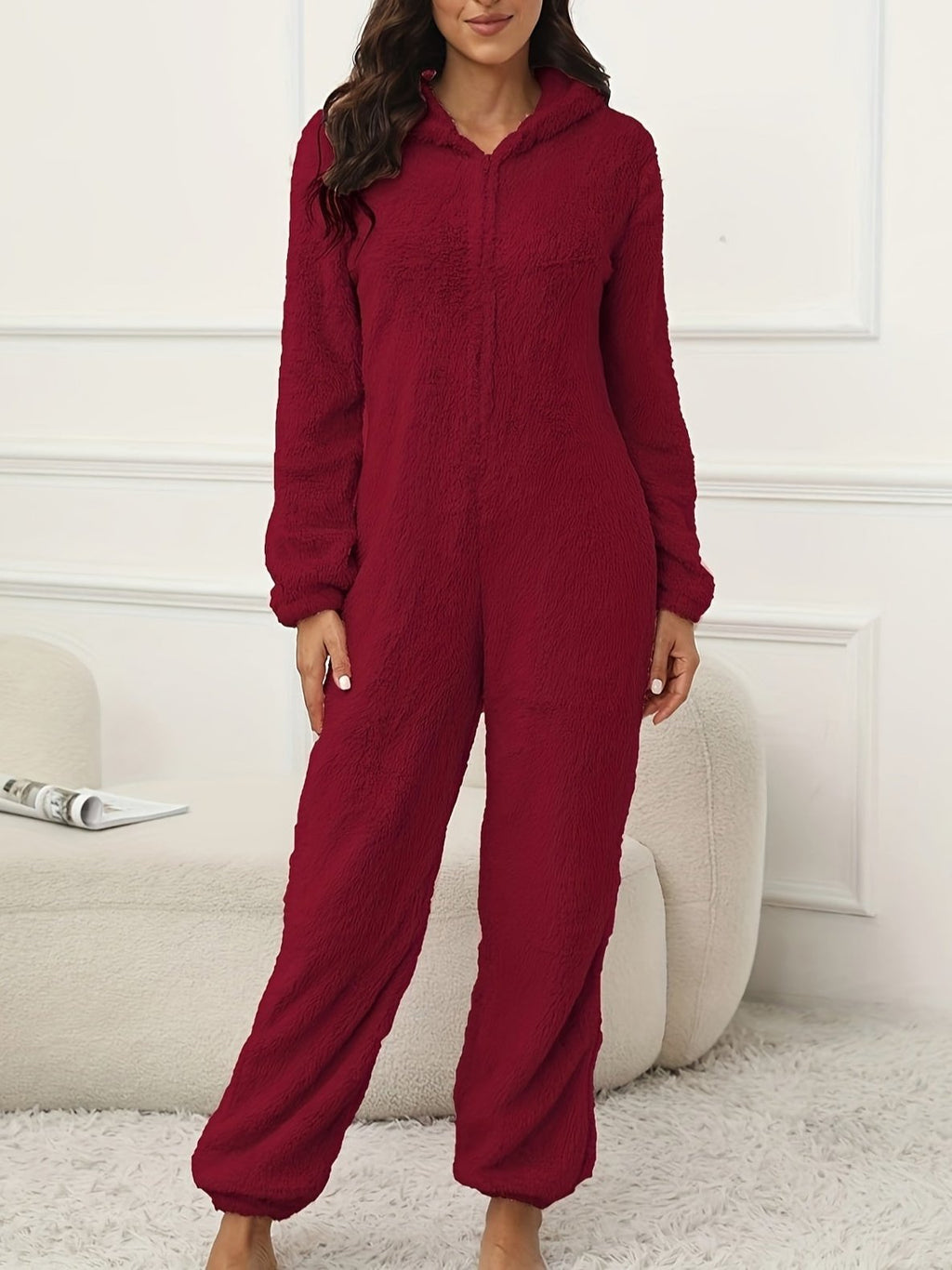 Valenzora | Kapuzen-Lounge-Jumpsuit für stilvollen Winterkomfort für Frauen