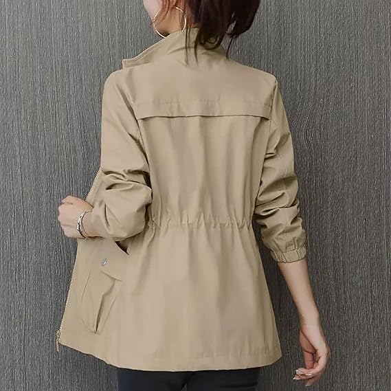 Valenzora | Trenchcoat mit Reißverschluss für Damen