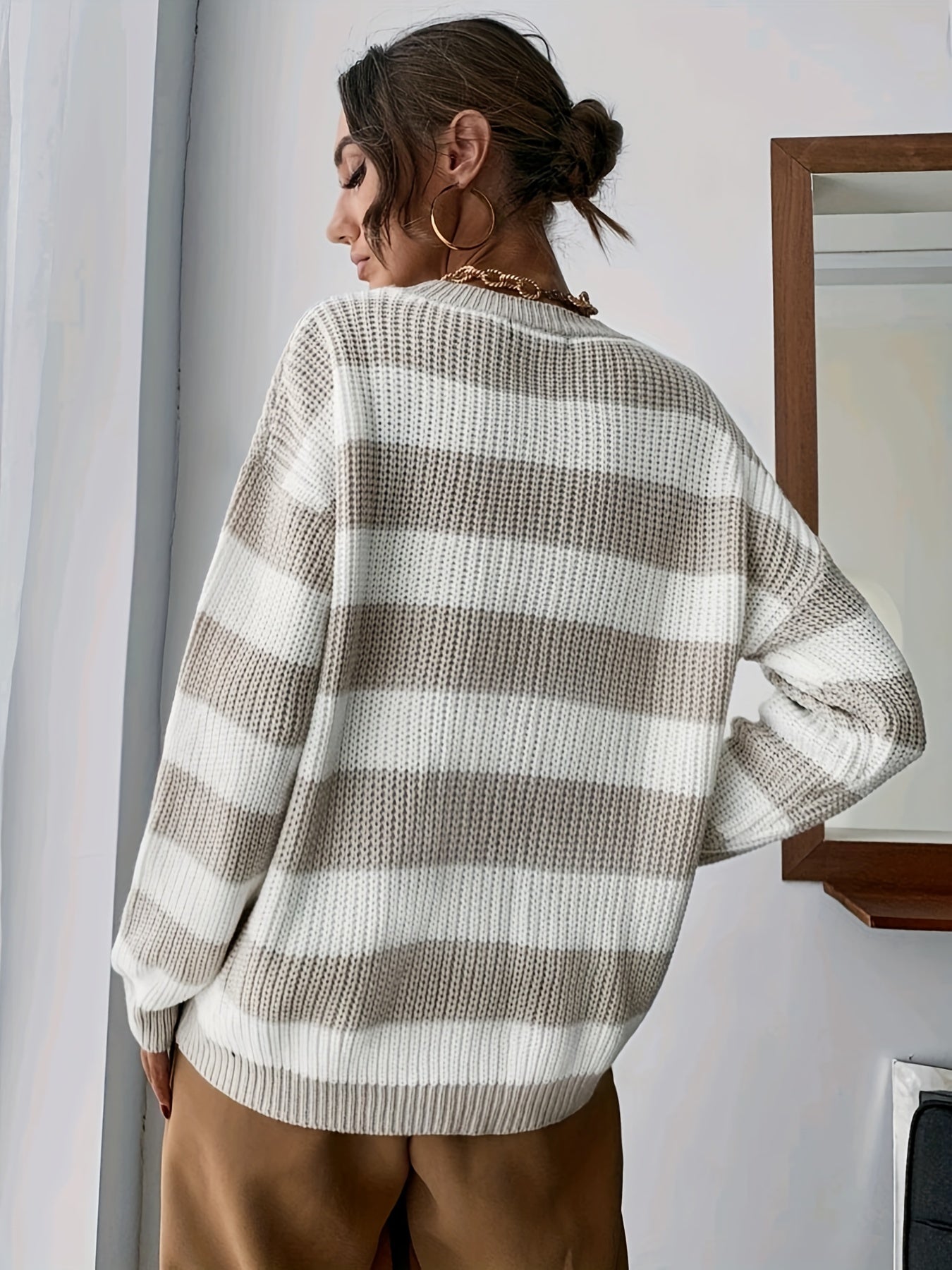 Comfortable striped sweater