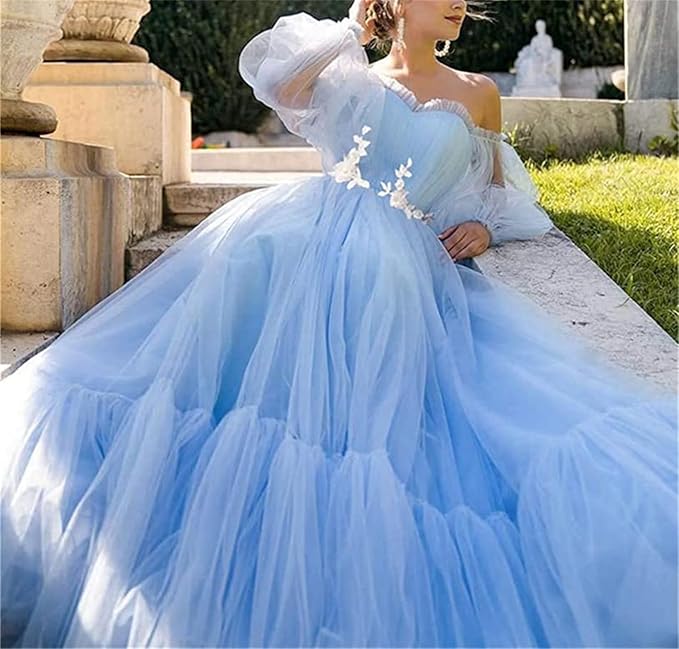 Valenzora | Elegantes formales schulterfreies Abendkleid mit Patchwork in Unifarben – 3 Farben