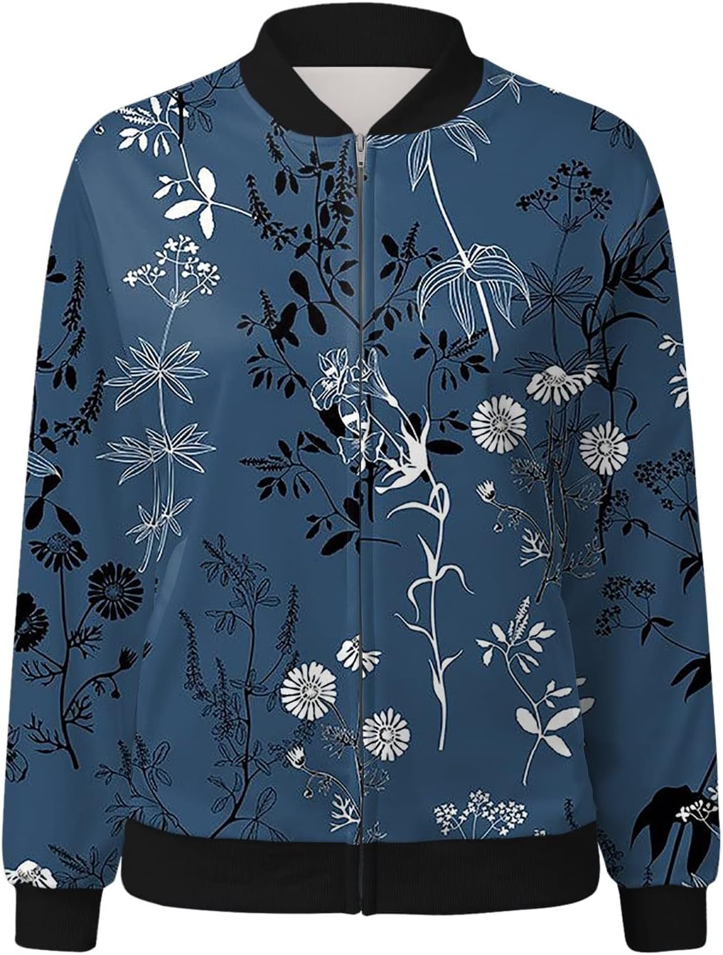 Valenzora | Bomberjacke für Damen mit Blumenmuster