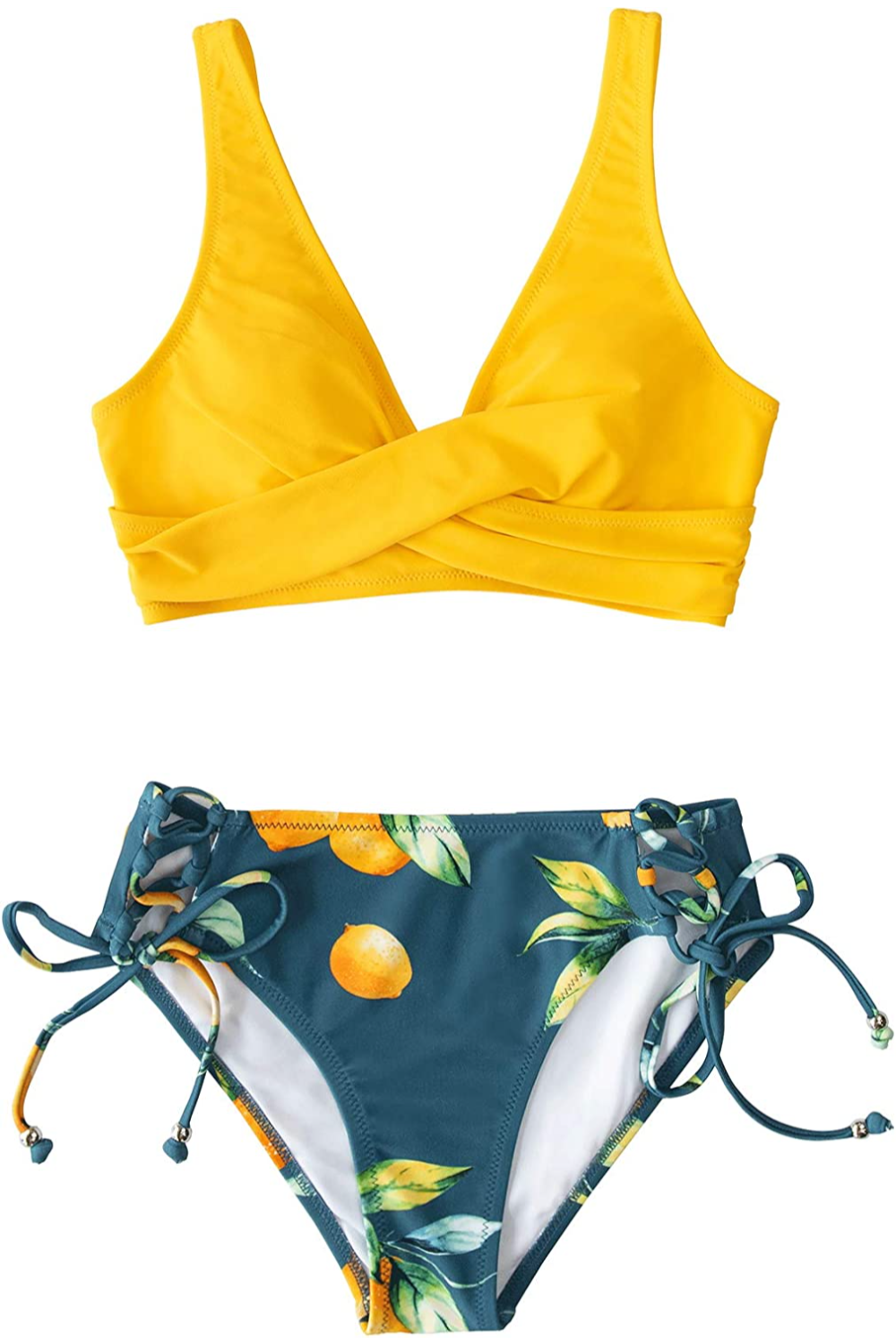 Valenzora Swim Bikini | Sublime bikini with lemon detail and straps on the back