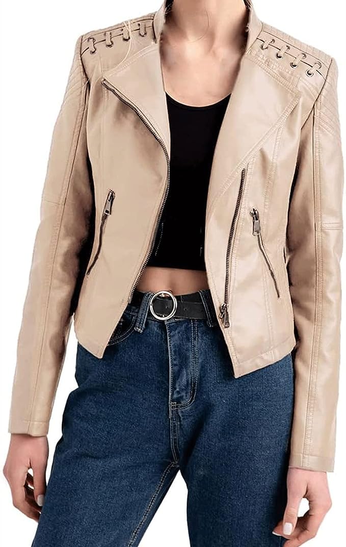 Marie™ – Elegante Lederjacke