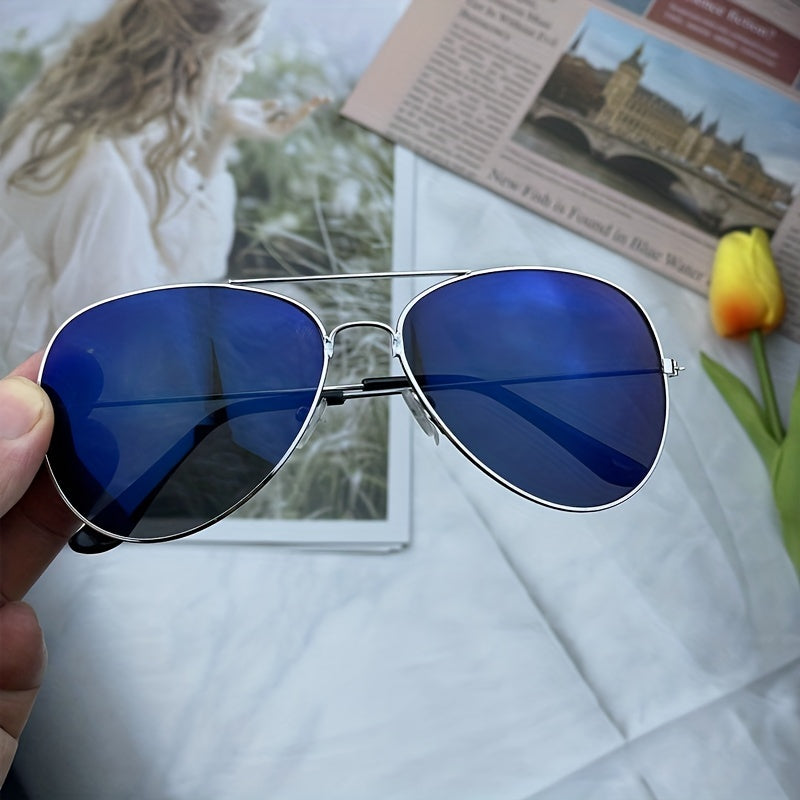 Valenzora | Classic Aviator Sunglasses with Gold Frame for Women
