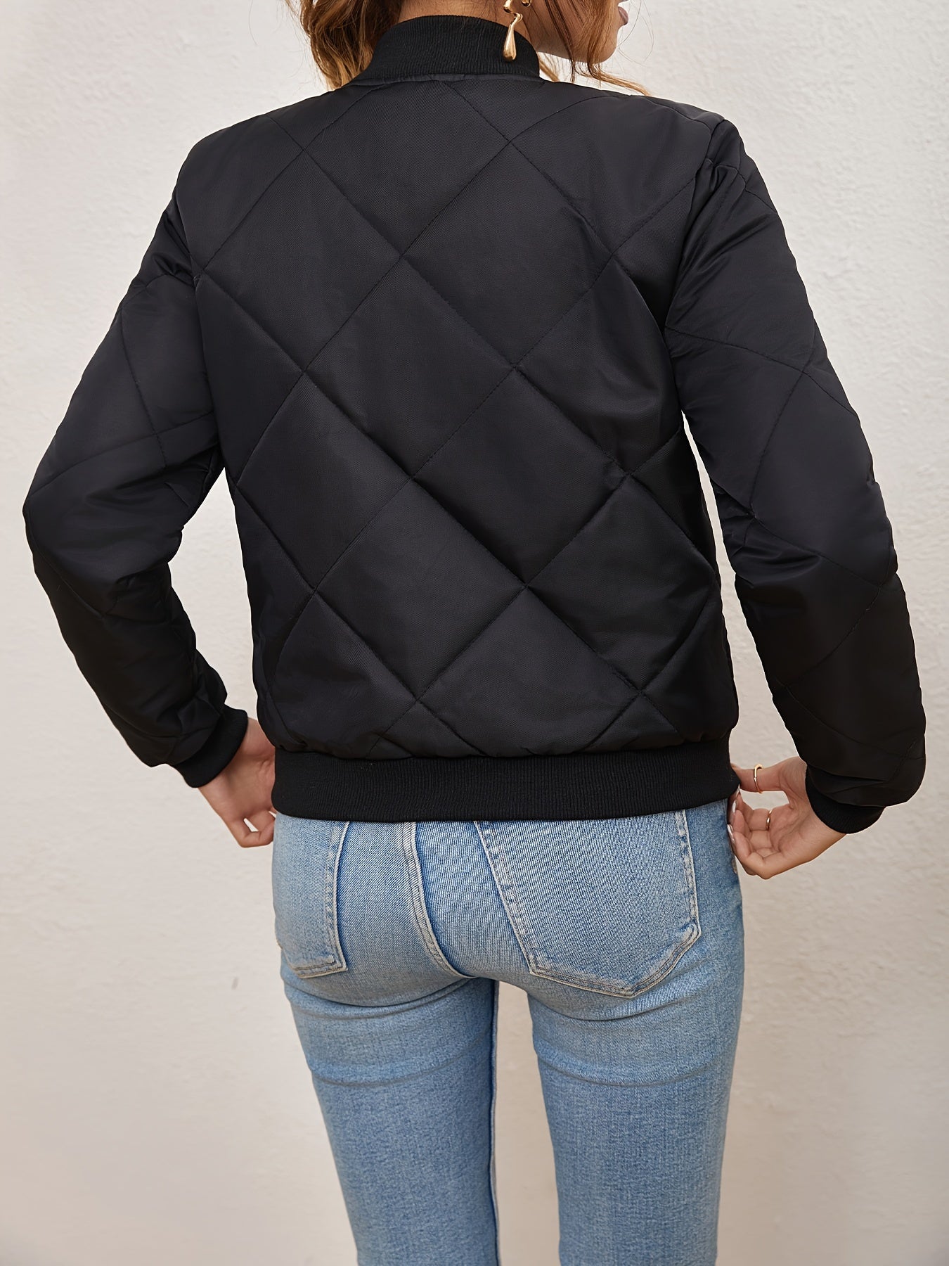 Valenzora | Bomberjacke für Damen mit Argyle-Muster