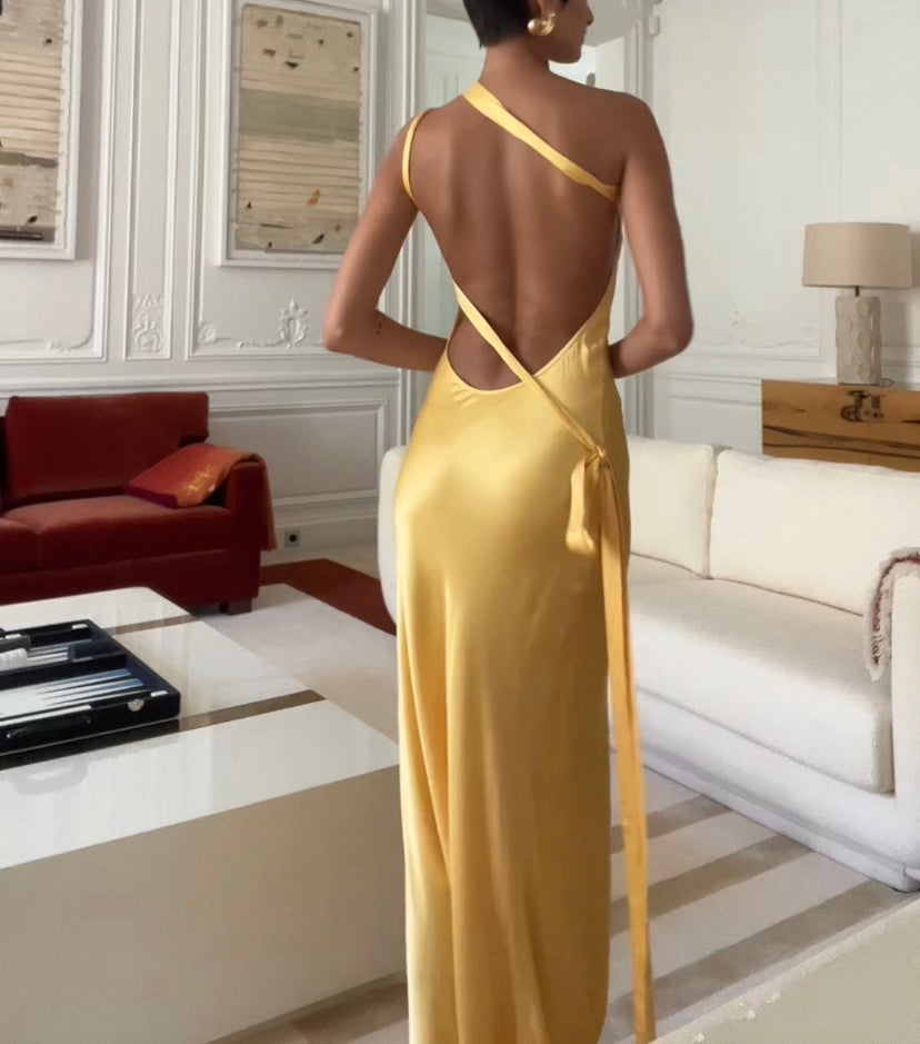 Valenzora | Shoulder Dress with Lace-Up Details for Women