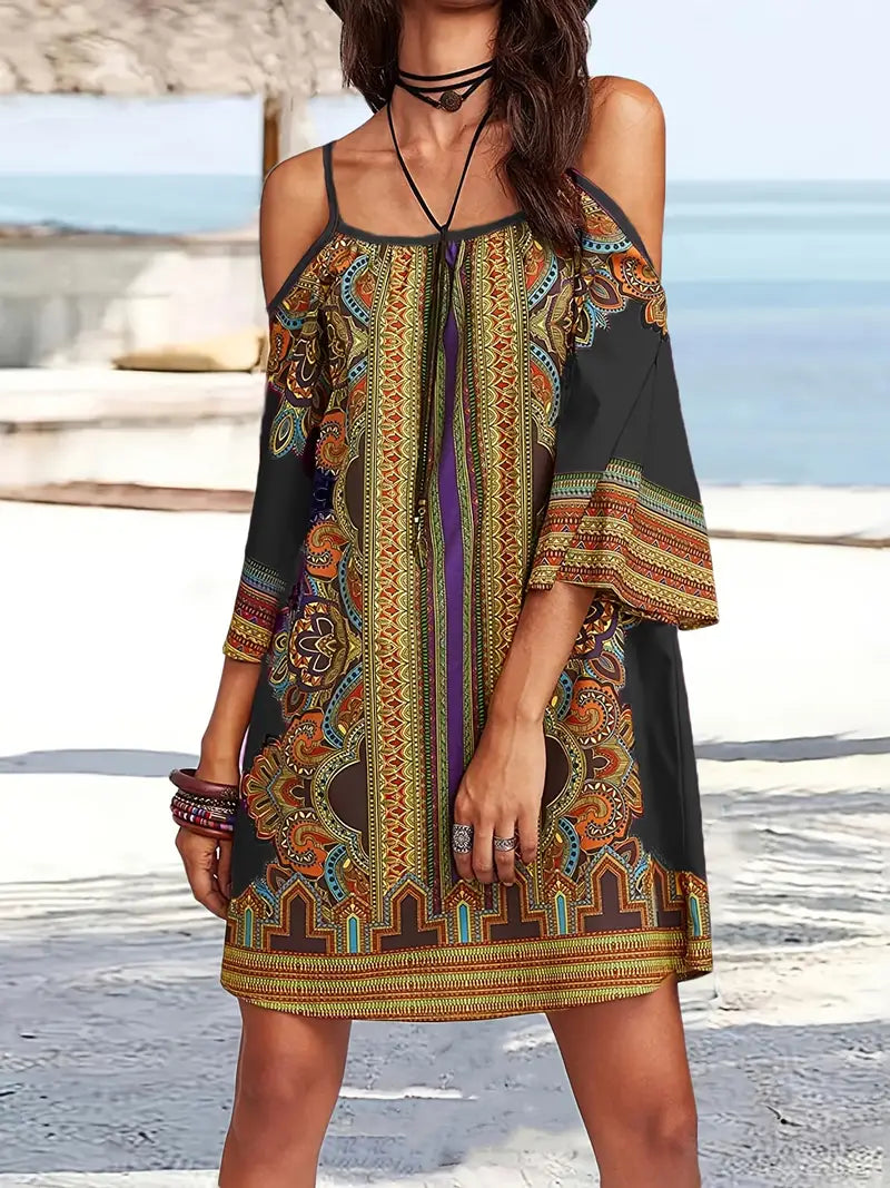 Valenzora | Farbenfrohes Boho-Sommerkleid