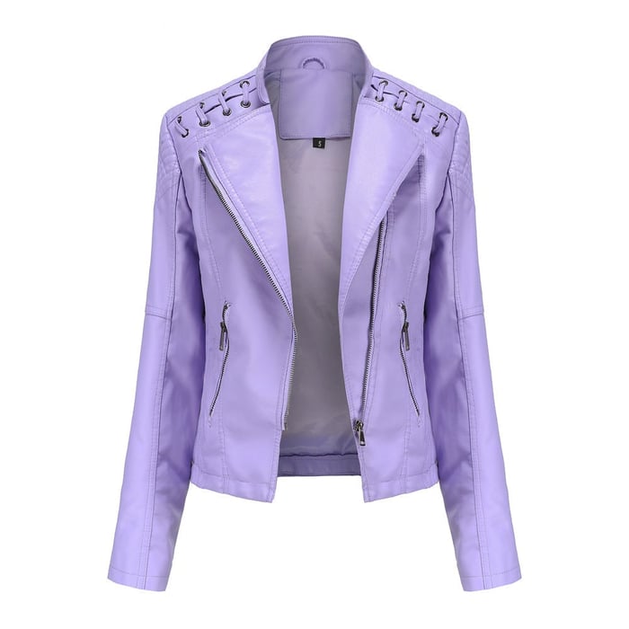 Valenzora | Washed lambskin leather jacket