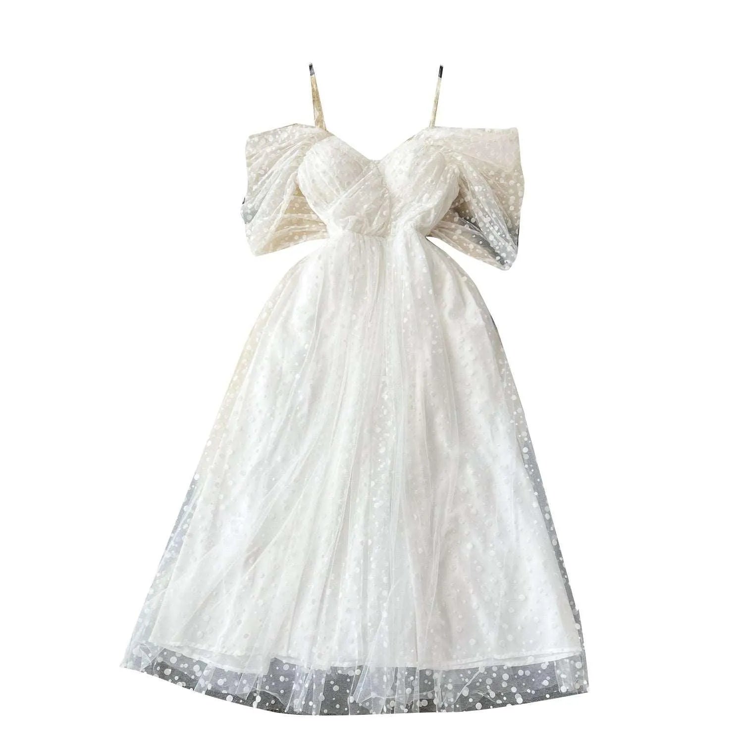 Valenzora | Luxuriöses französisches weißes Kleid
