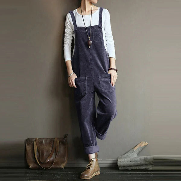 Valenzora - Casual corduroy jumpsuit