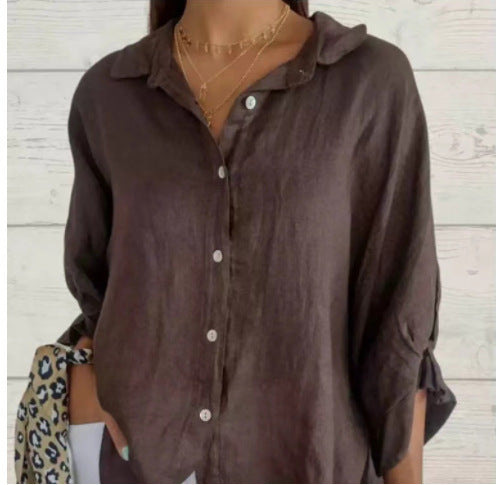 Valenzora | Fashionable top made of cotton and linen