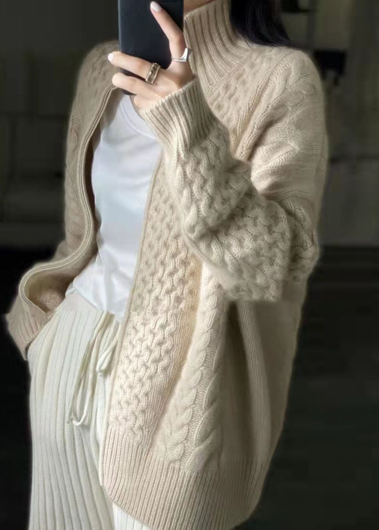 Valenzora | Cashmere cardigan long-sleeved sweater