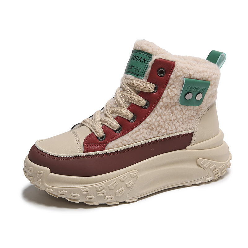 Valenzora – Wasserdichte Plüsch-Stiefeletten