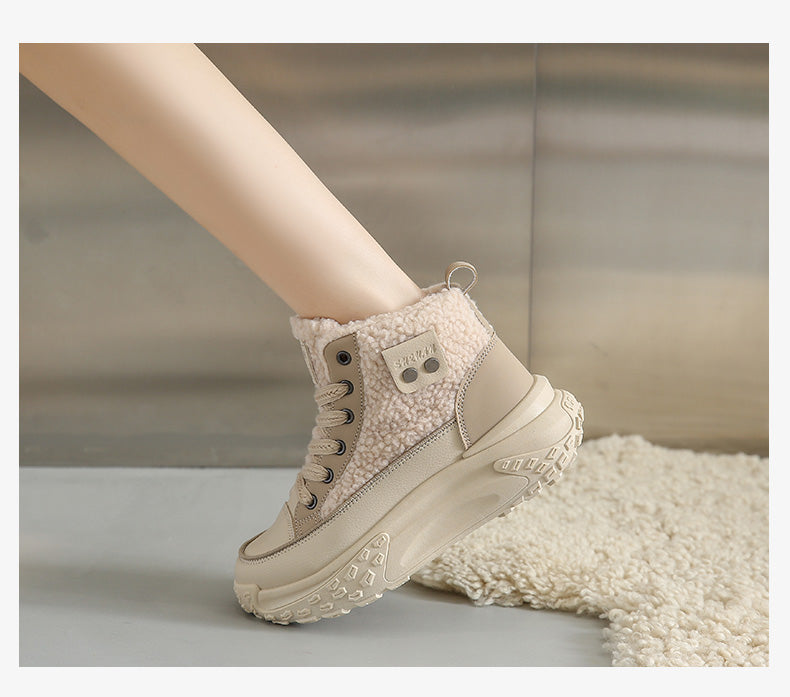 Valenzora – Wasserdichte Plüsch-Stiefeletten