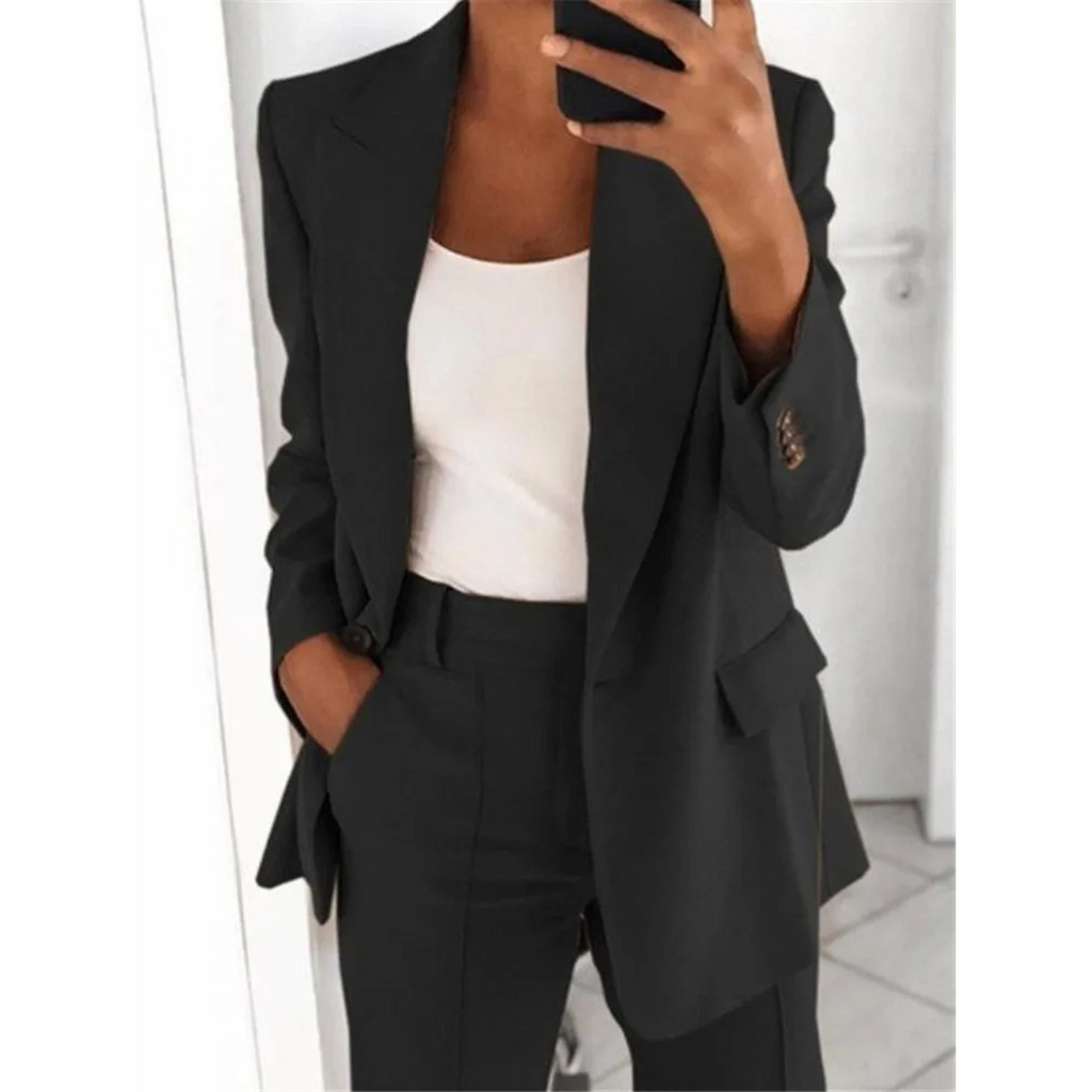 Valenzora | Damen Blazer mit langen Ärmeln