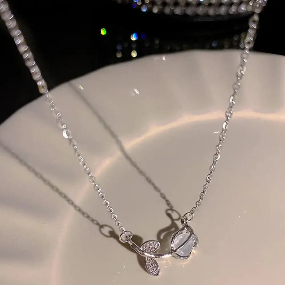 Valenzora | Bow Angel Wing Heart Pendant Necklace for Women