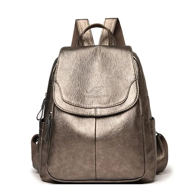 Valenzora | Anti-Diebstahl-Lederrucksack für stilbewusste Frauen