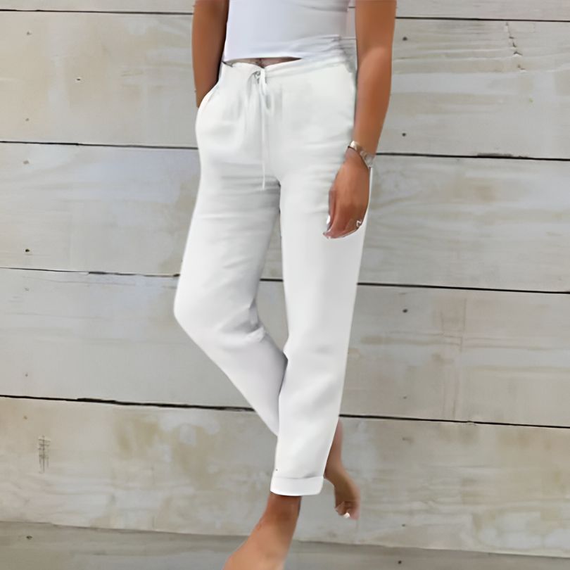 Valenzora | Comfortable cotton trousers in linen