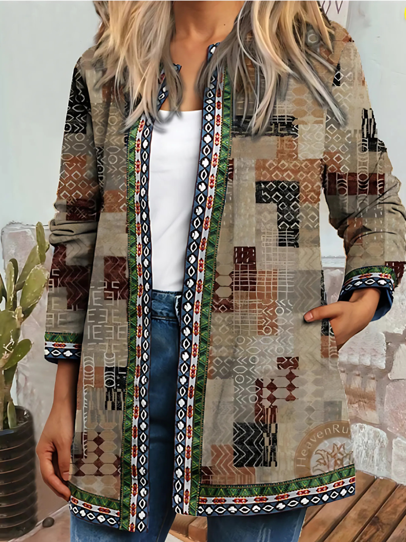 Valenzora | Women's Ethnic Floral Coat Jacket