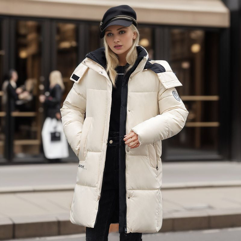 Valenzora | Stylish hooded cotton jacket with sleeve logo