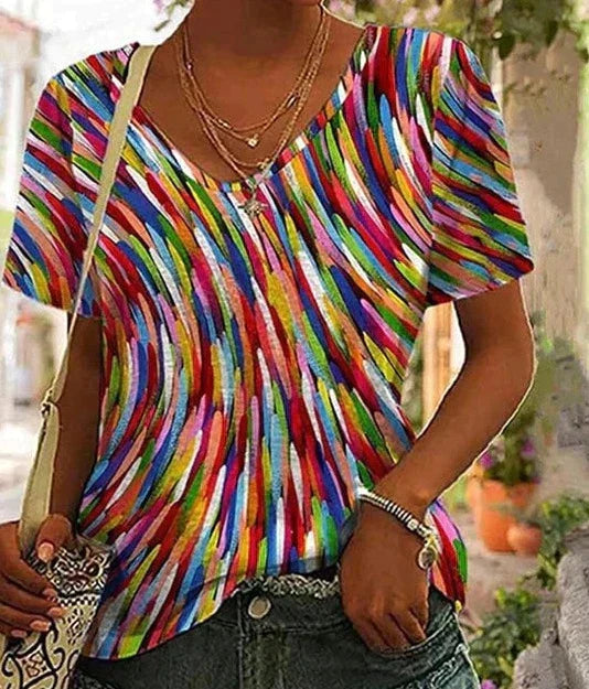Valenzora | Colorful Leisure Top