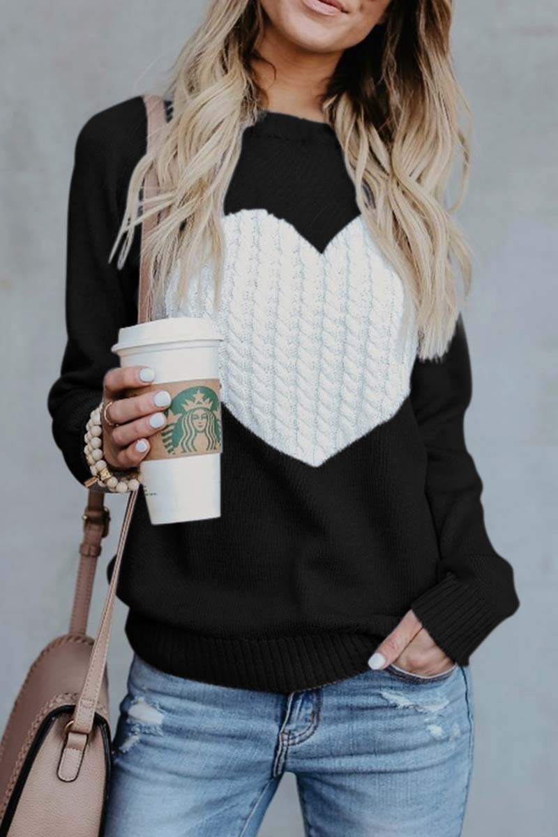 Casual and relaxed winter sweater