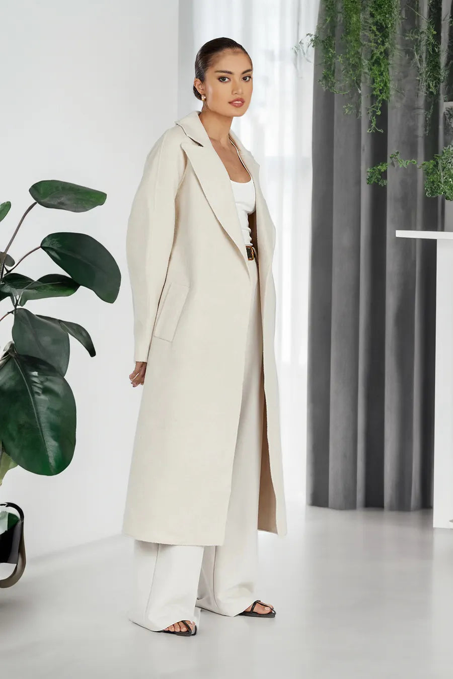 Valenzora Trenchcoat | Stylischer, langer Damen-Trenchcoat im Oversized-Stil