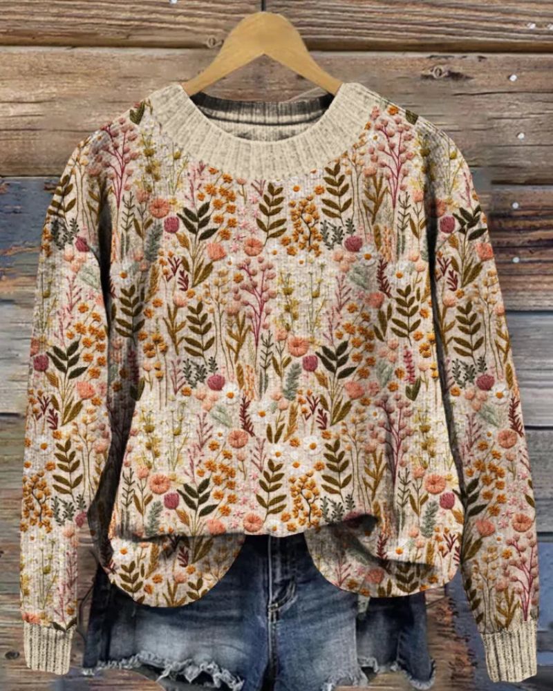 Valenzora | Comfortable floral sweater