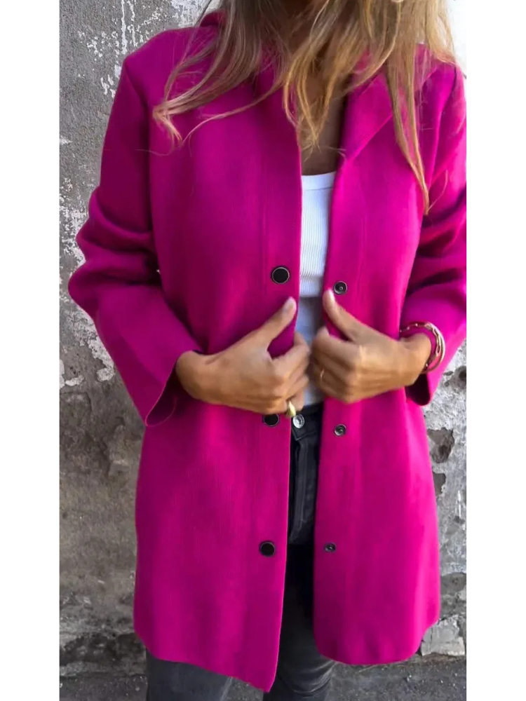 Valenzora | Lange Strickjacken für Damen Eleganter Cardigan mit Kapuze und Knöpfen