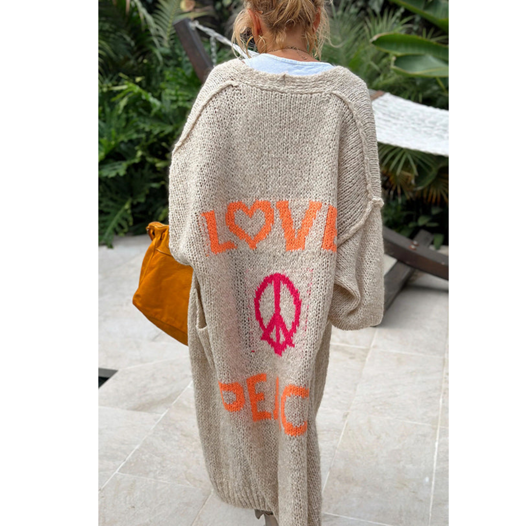 Valenzora peace cardigan - Ibiza