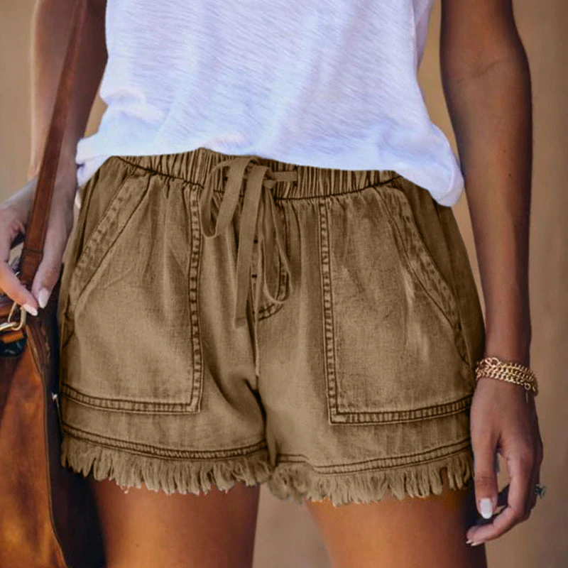 Lexi® | High-waisted denim shorts