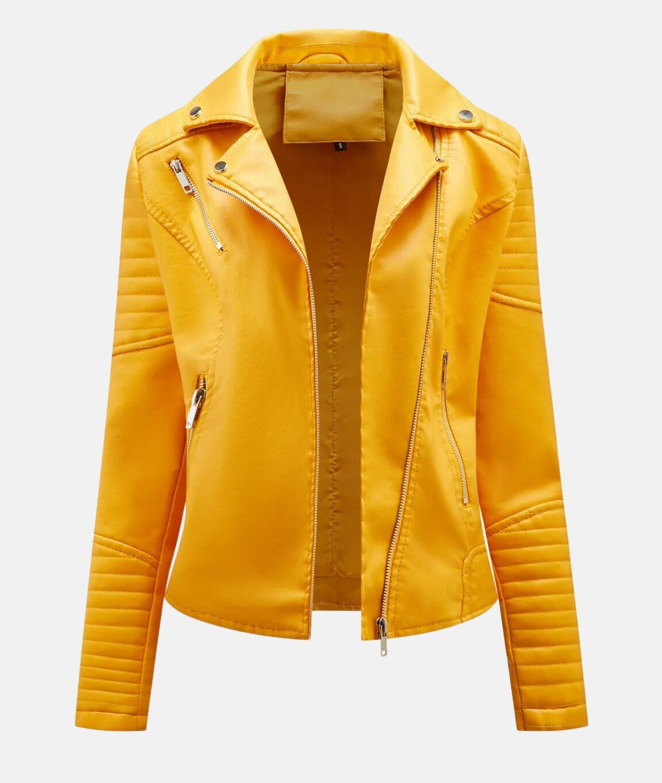 Valenzora | Women's leather jacket without hood - Stylish biker jacket