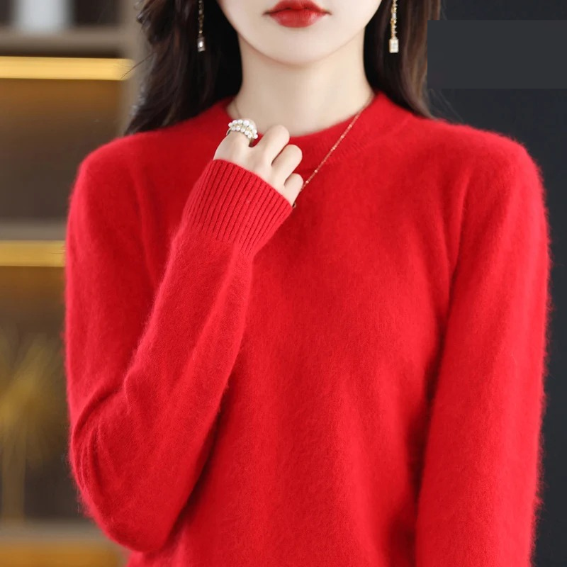 Valenzora | Women's Cashmere Sweater, Luxurious Round Neck, Soft & Fashionable