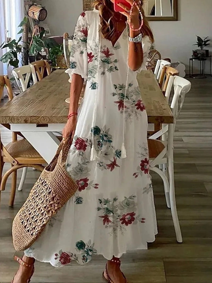 Valenzora | Sommerliches Midikleid mit leichtem Design