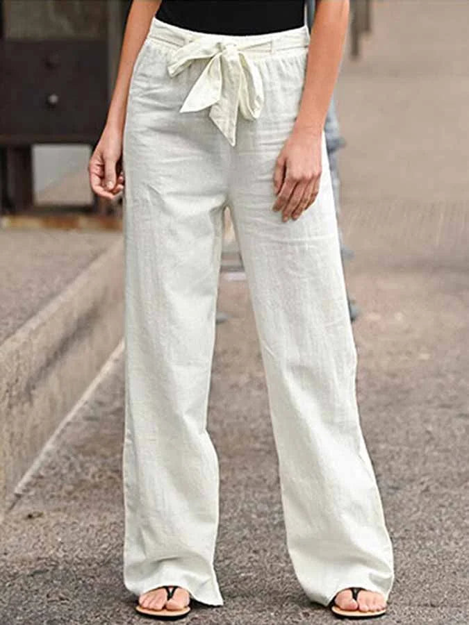 Valenzora | Casual linen trousers